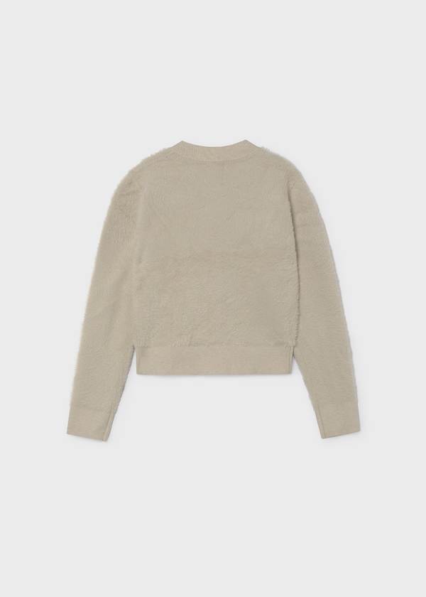 Faux Fur Zip-Up Sweater