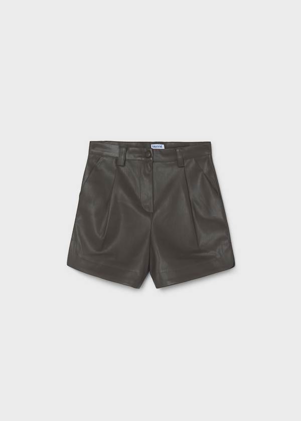 Faux Leather Shorts