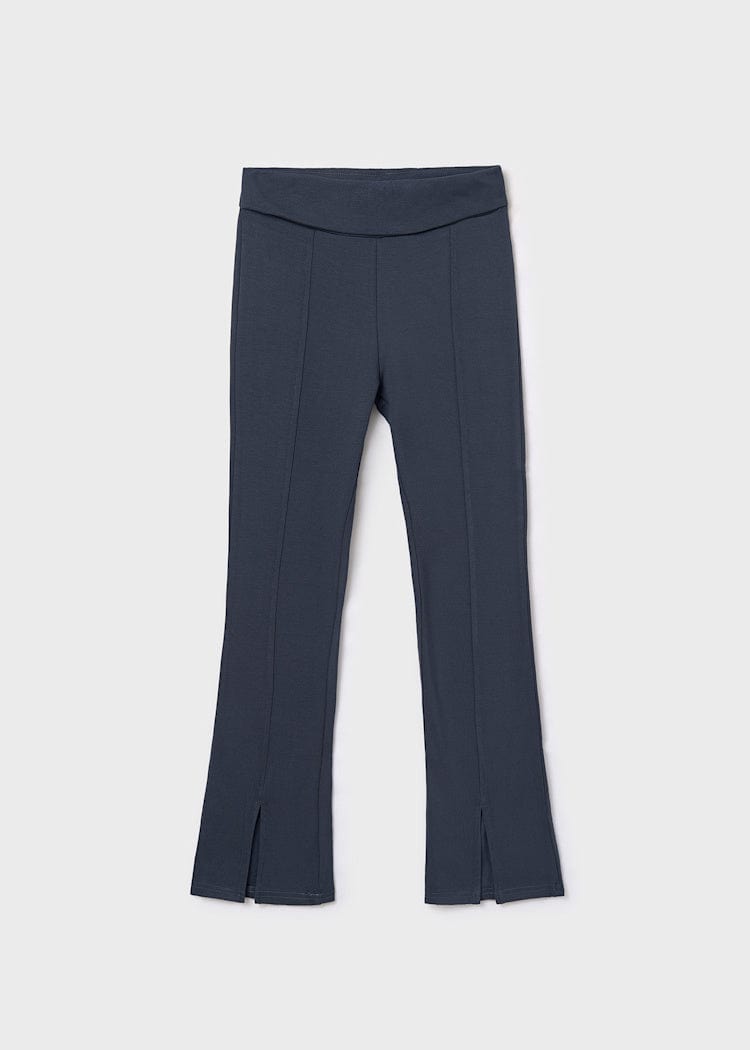 Mayoral Usa Inc Flared Leggings with Front Slits in Petroleum - Little Miss Muffin Children & Home