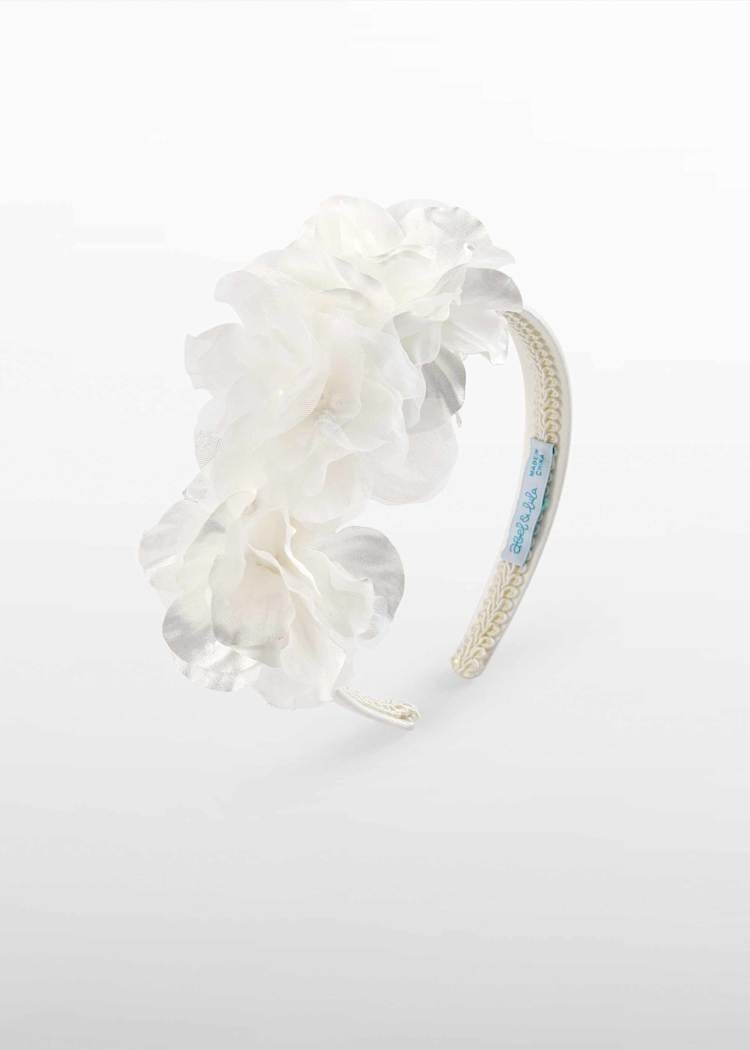 Mikado Flower Headband in Cream