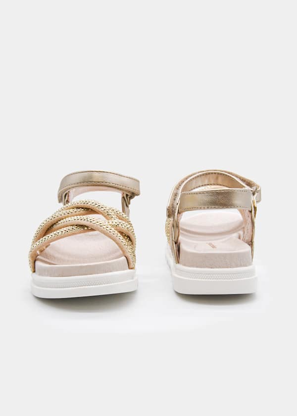 Strappy Glitter Sandals