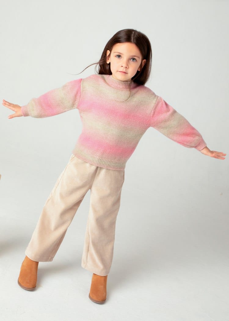 Mayoral Usa Inc Mayoral Gradient Striped Sweater in Camellia - Little Miss Muffin Children & Home