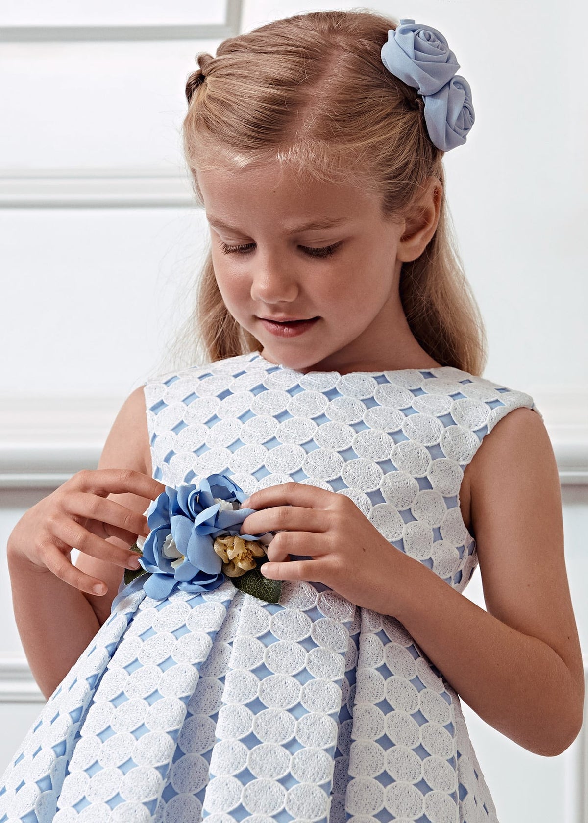 Abel & Lula Abel & Lula Guipure Lace Dress - Little Miss Muffin Children & Home