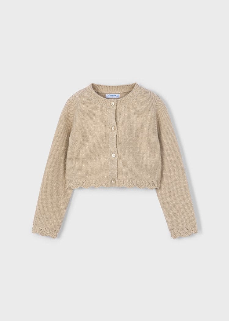 girl button up knit cardigan