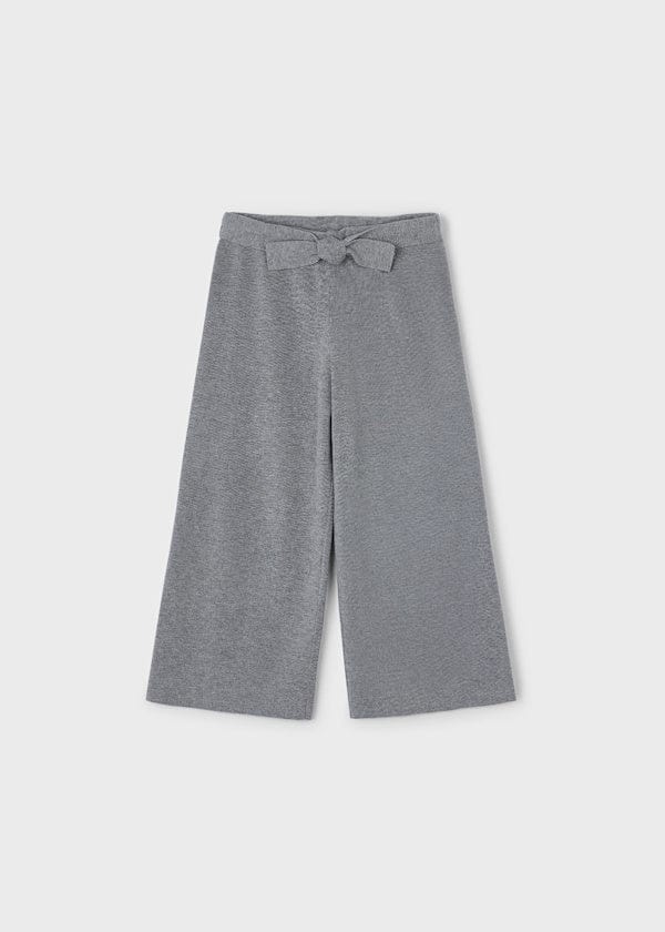 Mayoral Usa Inc Knit Culotte Pants in Heather Steel - Little Miss Muffin Children & Home