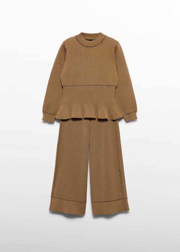 Abel & Lula Knit Peplum Sweater & Pants Set - Little Miss Muffin Children & Home