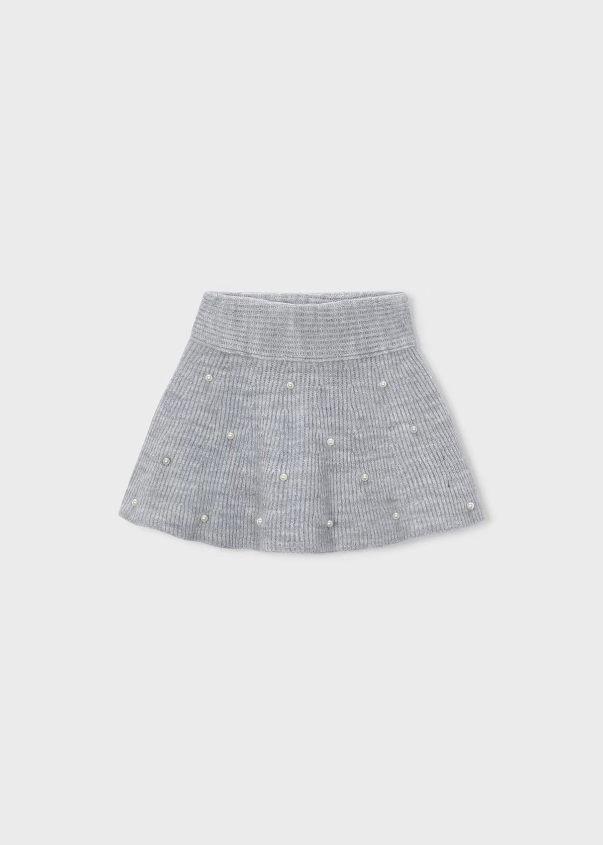 Knit Skirt with Pearls