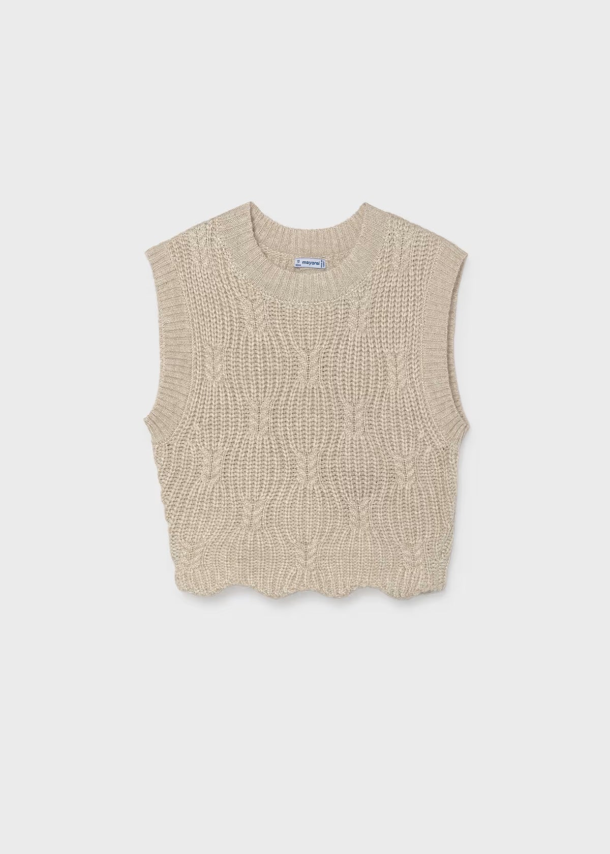 Open Back Knit Sweater Vest, 2 Colors Available