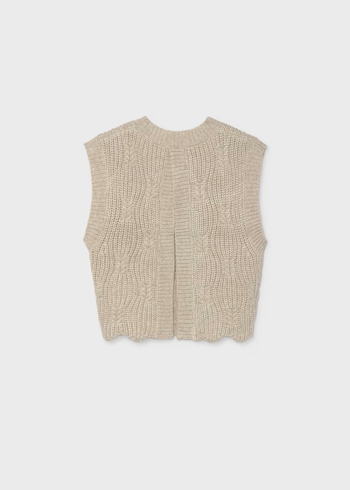 Open Back Knit Sweater Vest, 2 Colors Available