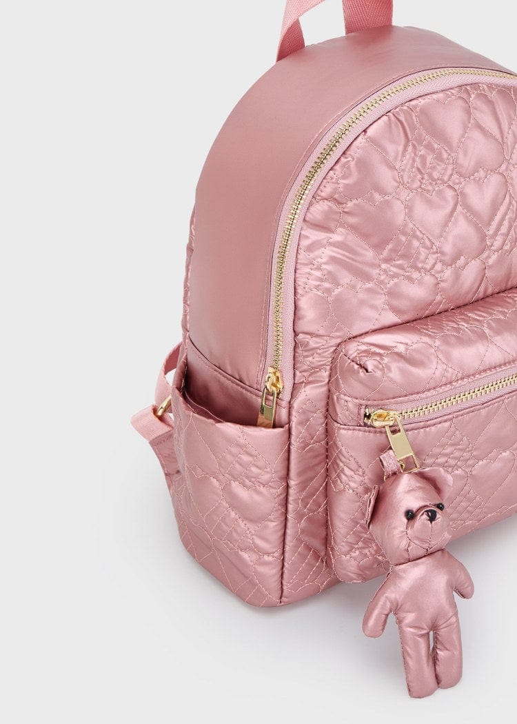 Mayoral Usa Inc Mayoral Quilted Metallic Backpack in Rose - Little Miss Muffin Children & Home