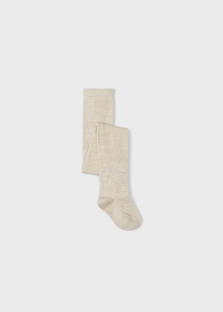 Mayoral Usa Inc Mayoral Lurex Tights in Beige Marzipan - Little Miss Muffin Children & Home