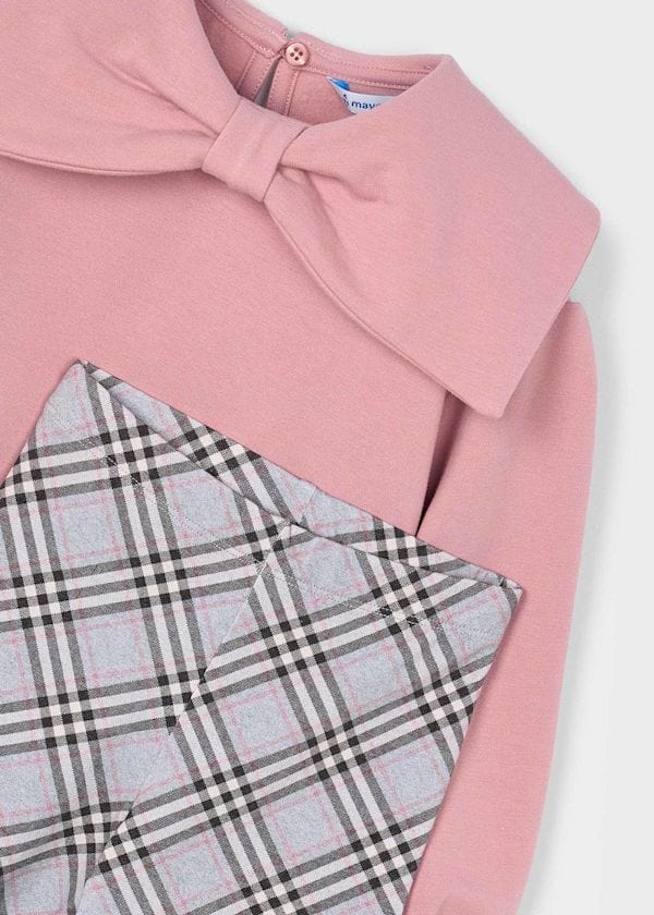 Mayoral Usa Inc 2 Piece Plaid Leggings & Sweatshirt Set in Makeup - Little Miss Muffin Children & Home
