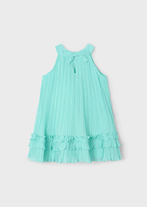 Mayoral Usa Inc Mayoral Pleated Sleeveless Dress in Aqua - Little Miss Muffin Children & Home
