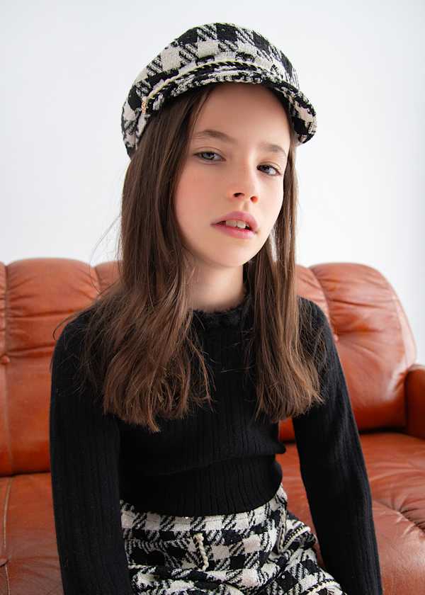 black fur trim sweater
