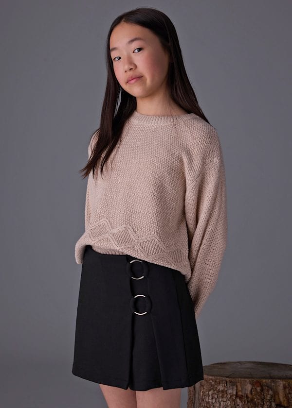 Mayoral Usa Inc Knit Skort in Black - Little Miss Muffin Children & Home