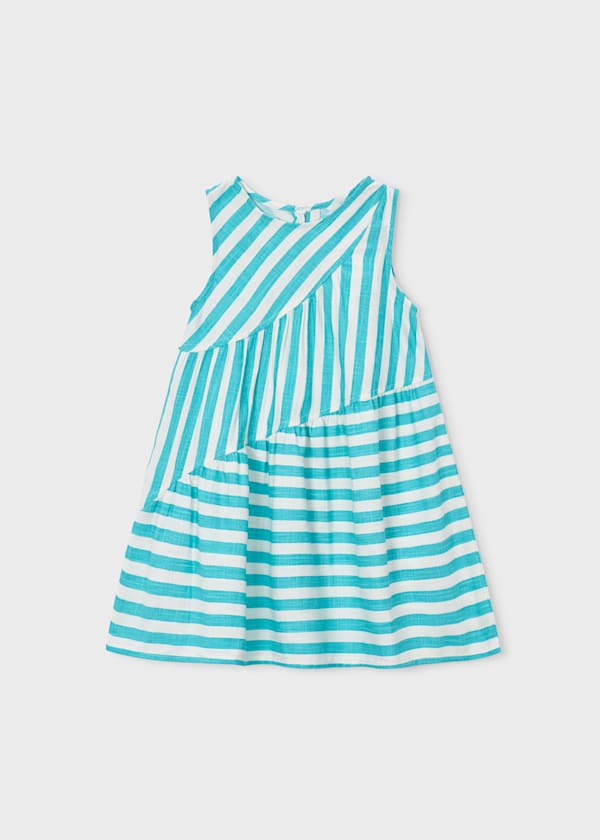 Sleeveless Striped Dress in Oasis