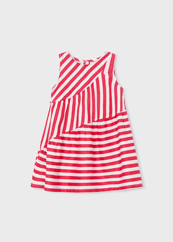 Mayoral Usa Inc Sleeveless Striped Dress in Persimmon - Little Miss Muffin Children & Home