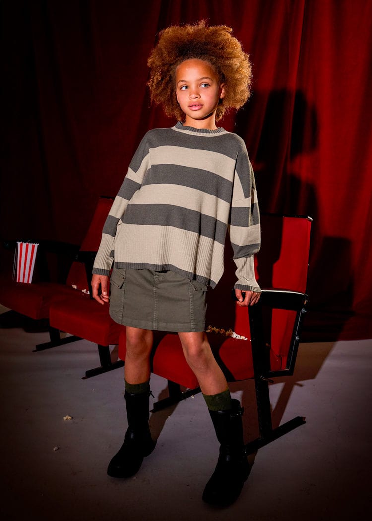 Mayoral Usa Inc Striped Knit Sweater - Little Miss Muffin Children & Home