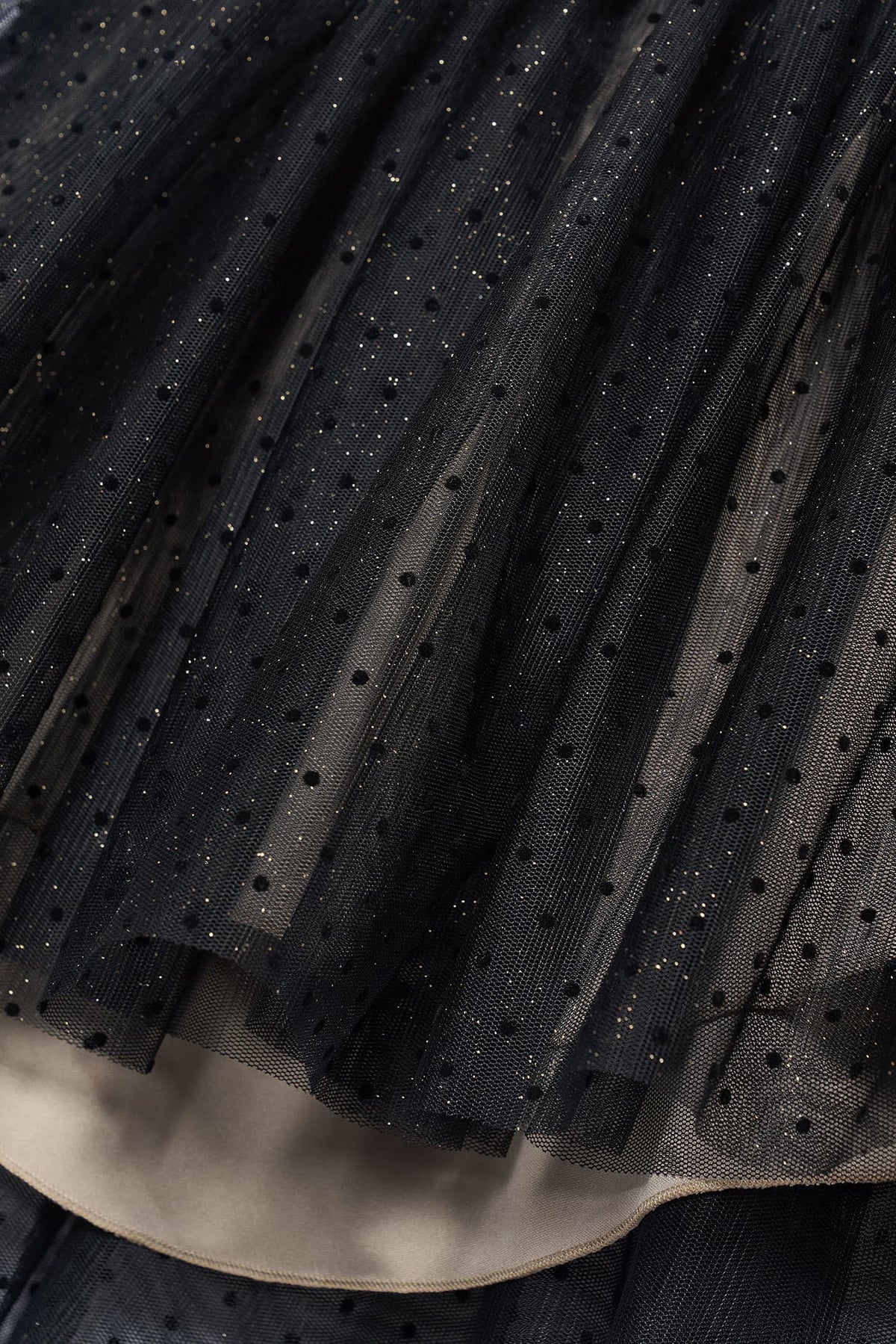 Abel & Lula Abel & Lula Flocked Tulle Skirt with Asymmetrical Hem - Little Miss Muffin Children & Home