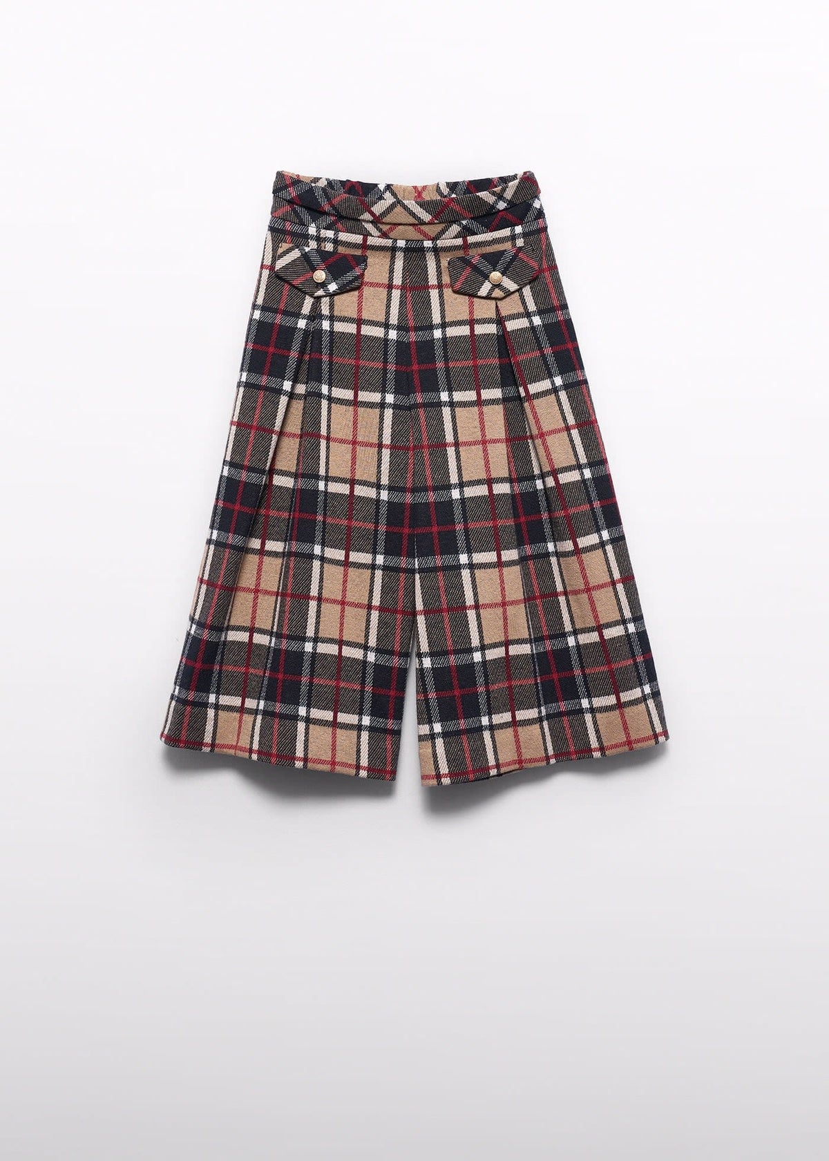 Abel & Lula Abel & Lula Knit Plaid Culotte Pants - Little Miss Muffin Children & Home