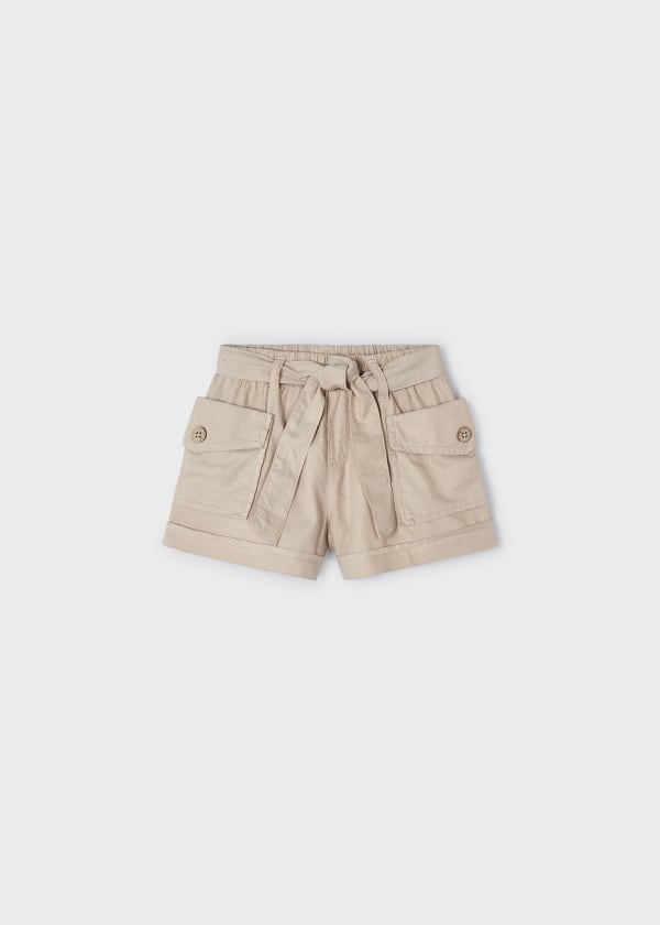 Mayoral Usa Inc Mayoral Girls Paperbag Waist Cargo Shorts - Little Miss Muffin Children & Home