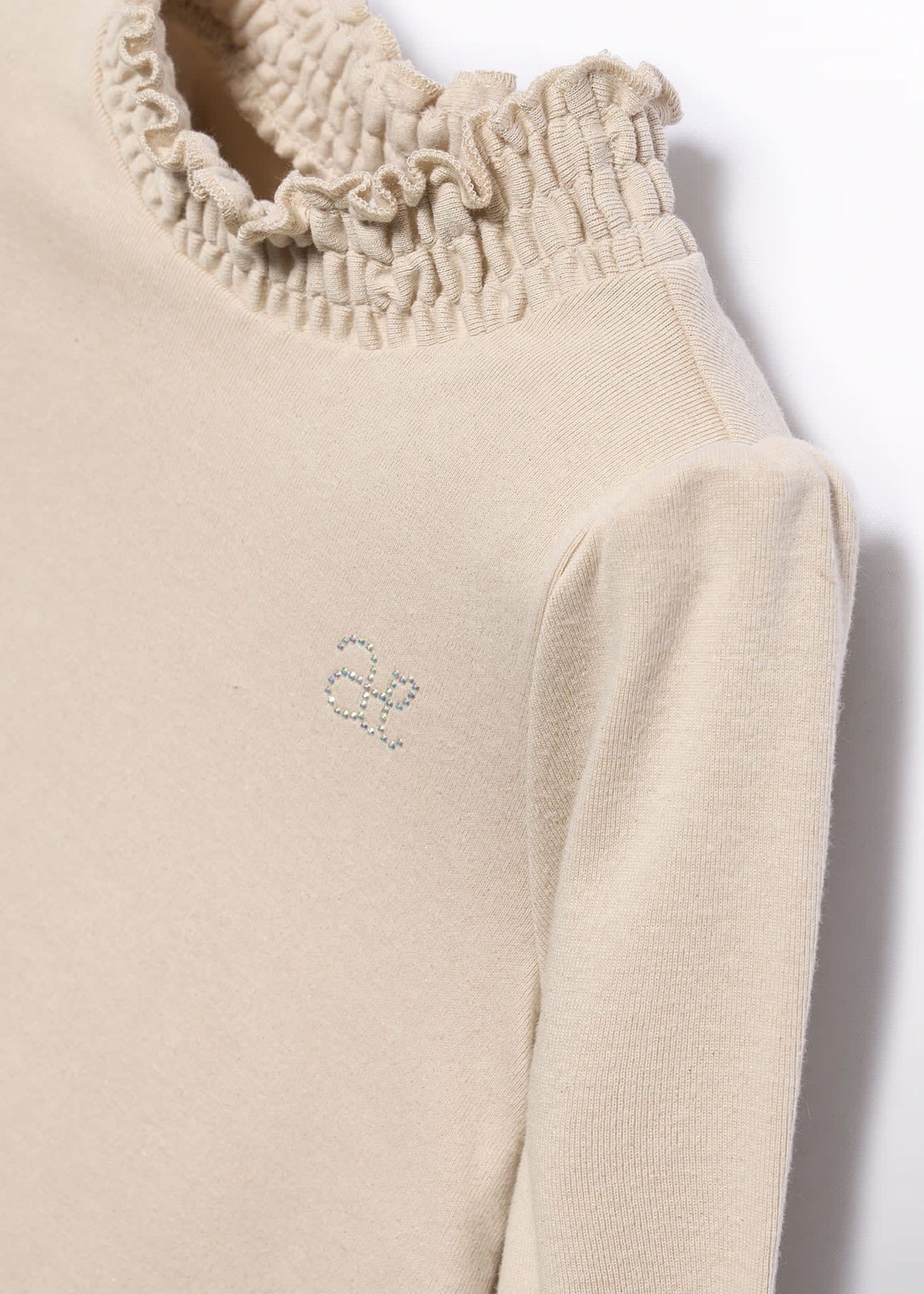 Abel & Lula Abel & Lula Ruffled Neck Sweater in Golden - Little Miss Muffin Children & Home