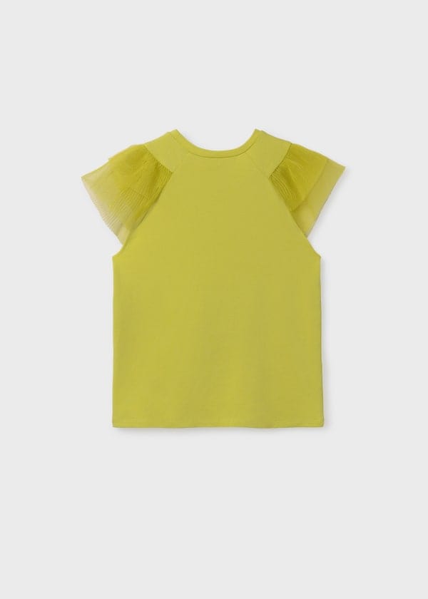 Mayoral Usa Inc Mayoral T-Shirt with Tulle Flutter Sleeves - Little Miss Muffin Children & Home