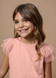 Mayoral Usa Inc Mayoral T-Shirt with Tulle Flutter Sleeves - Little Miss Muffin Children & Home
