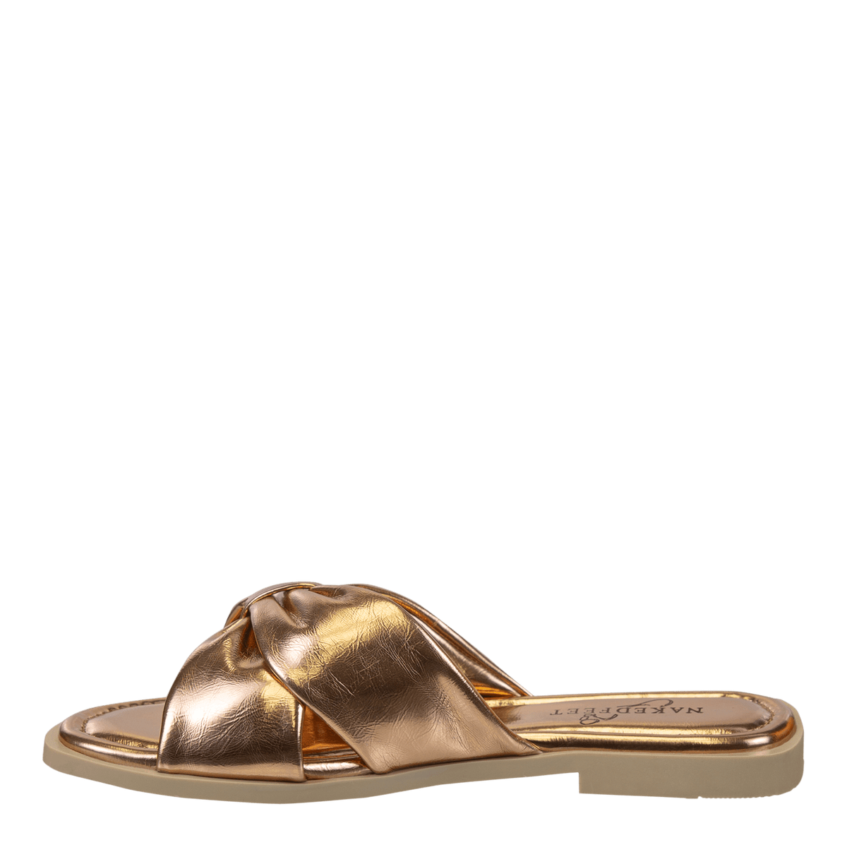 Naked Feet Naked Feet Goa Metallic Slide Sandals - Little Miss Muffin Children & Home