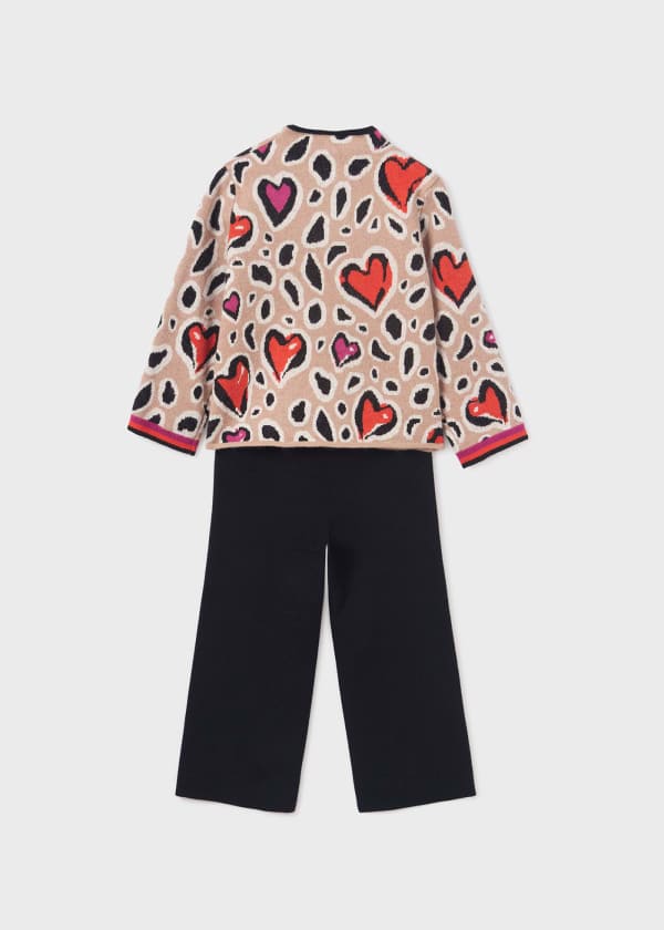 Abel & Lula Abel & Lula Heart Sweater & Pants Set - Little Miss Muffin Children & Home