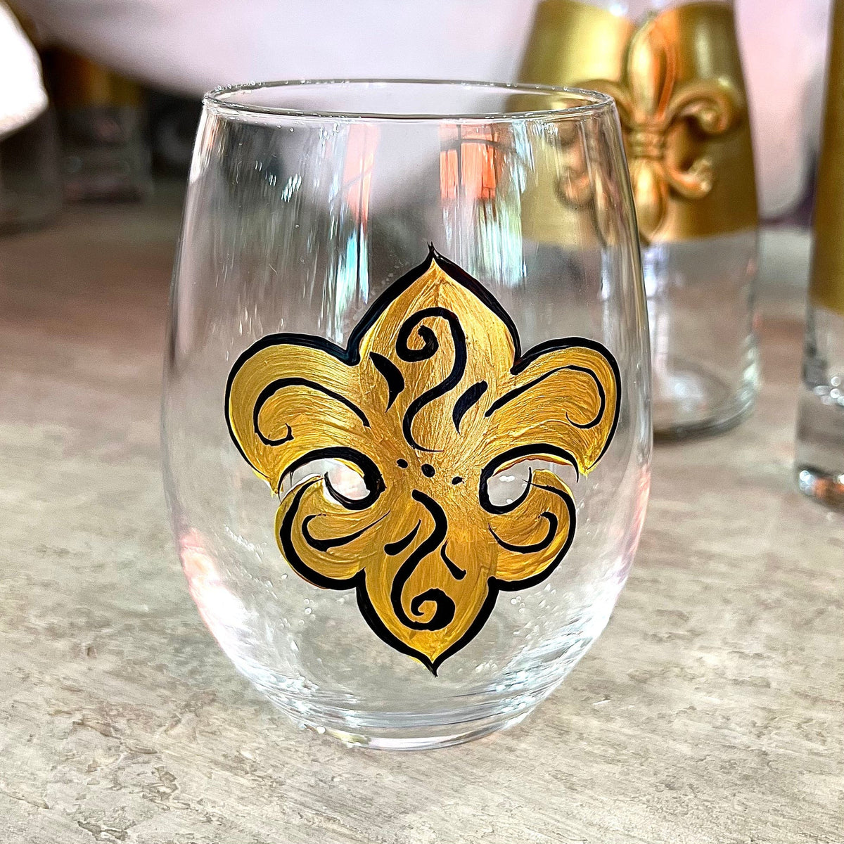 Michelle's Art Box Michelle's Art Box Saints FDL Glassware Collection - Little Miss Muffin Children & Home