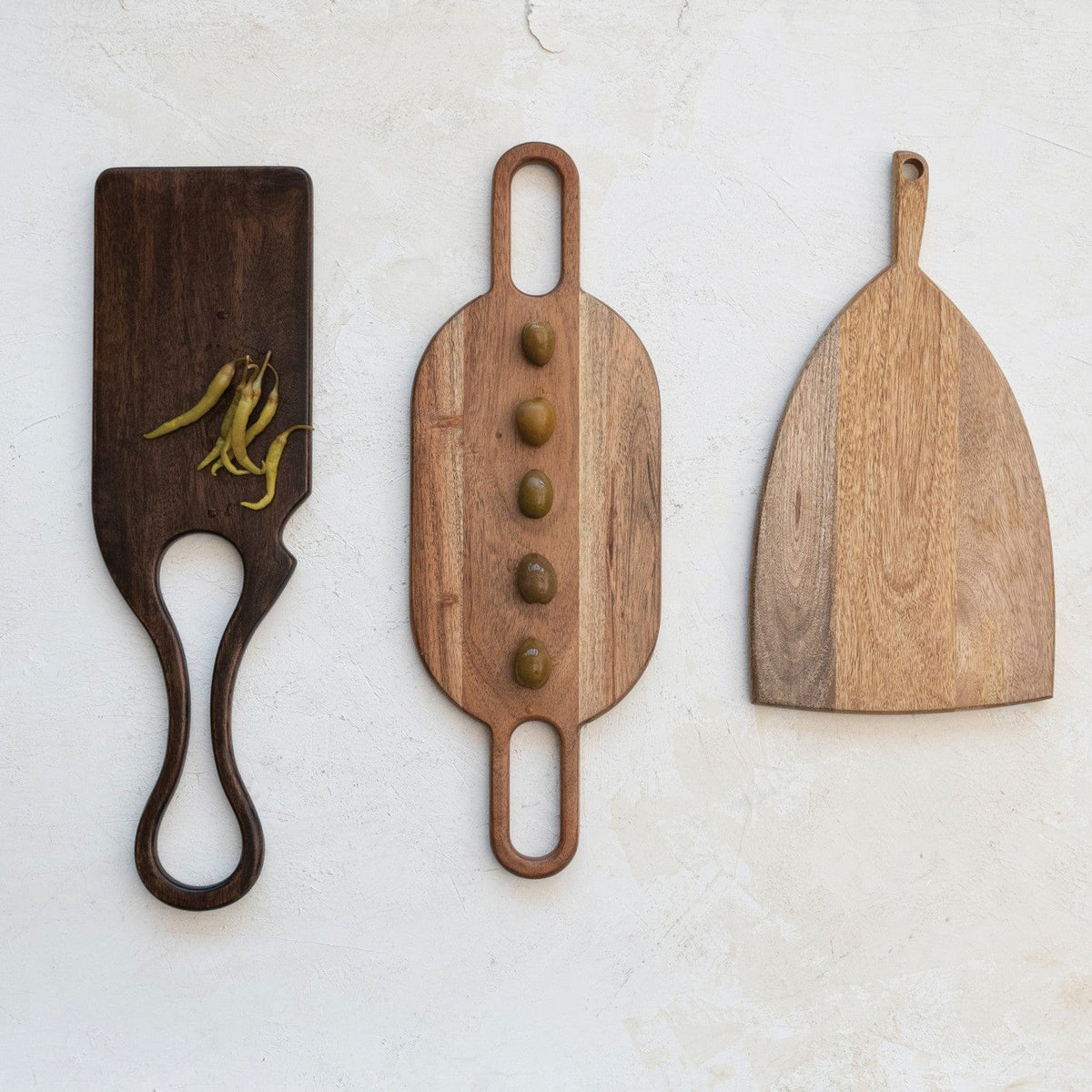 Creative Co-Op Creative Co-Op Mango Wood Cheese/Cutting Board w/Handle - Little Miss Muffin Children & Home