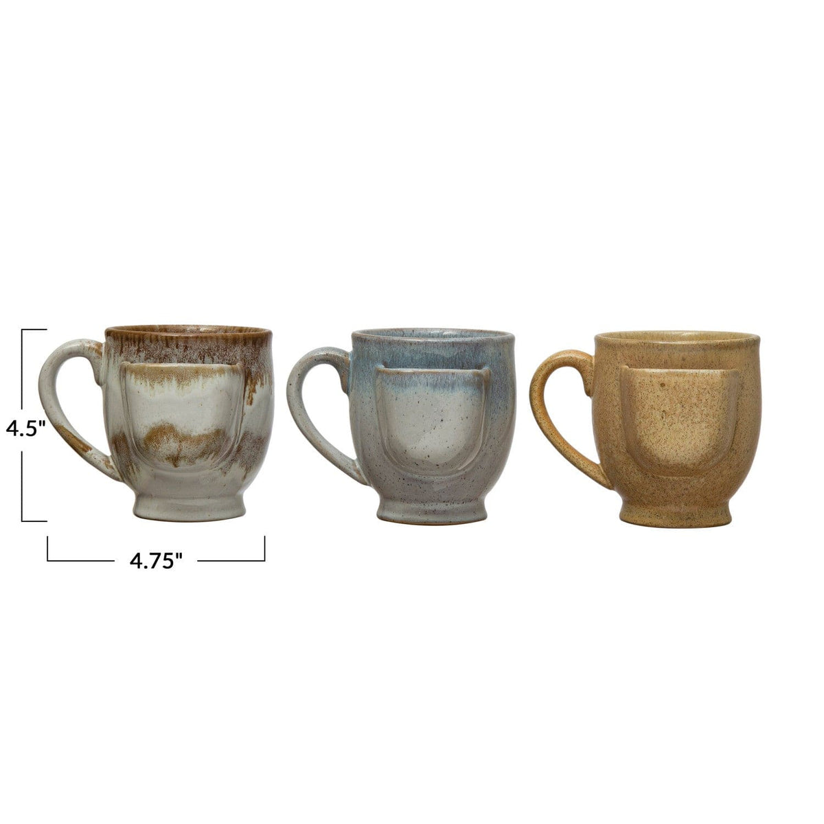 Creative Co-Op Creative Co-Op Stoneware Mug with Tea Bag Holder - Little Miss Muffin Children & Home