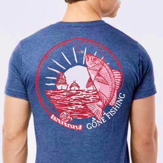 Whereable Art Whereable Art Gone Fishing Red Snapper Graphic Tee - Little Miss Muffin Children & Home