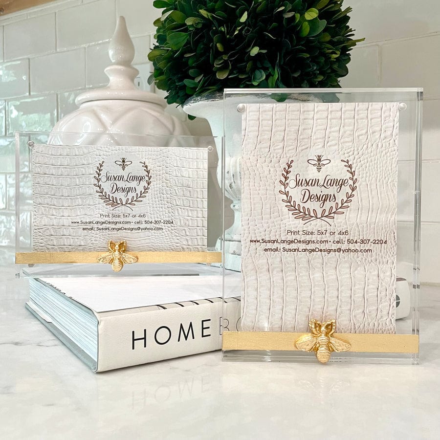 Susan Lange Designs Susan Lange Designs Acrylic Frame 5x7 Bee - Little Miss Muffin Children & Home