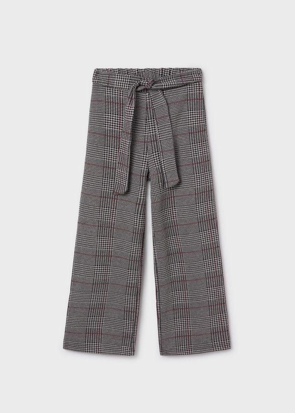 Mayoral Usa Inc Mayoral Jacquard Knit Pants in Black Houndstooth - Little Miss Muffin Children & Home
