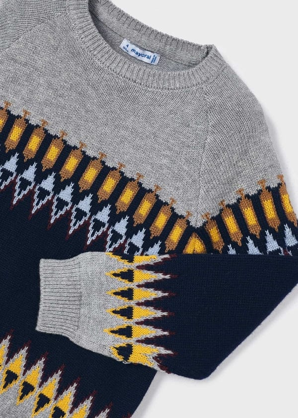 Mayoral Usa Inc Mayoral Jacquard Sweater for Boy - Little Miss Muffin Children & Home