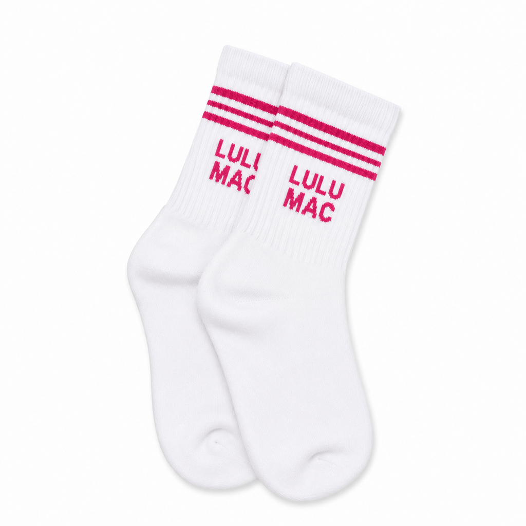 Lulu Mac Socks Single Pair - Hot Pink