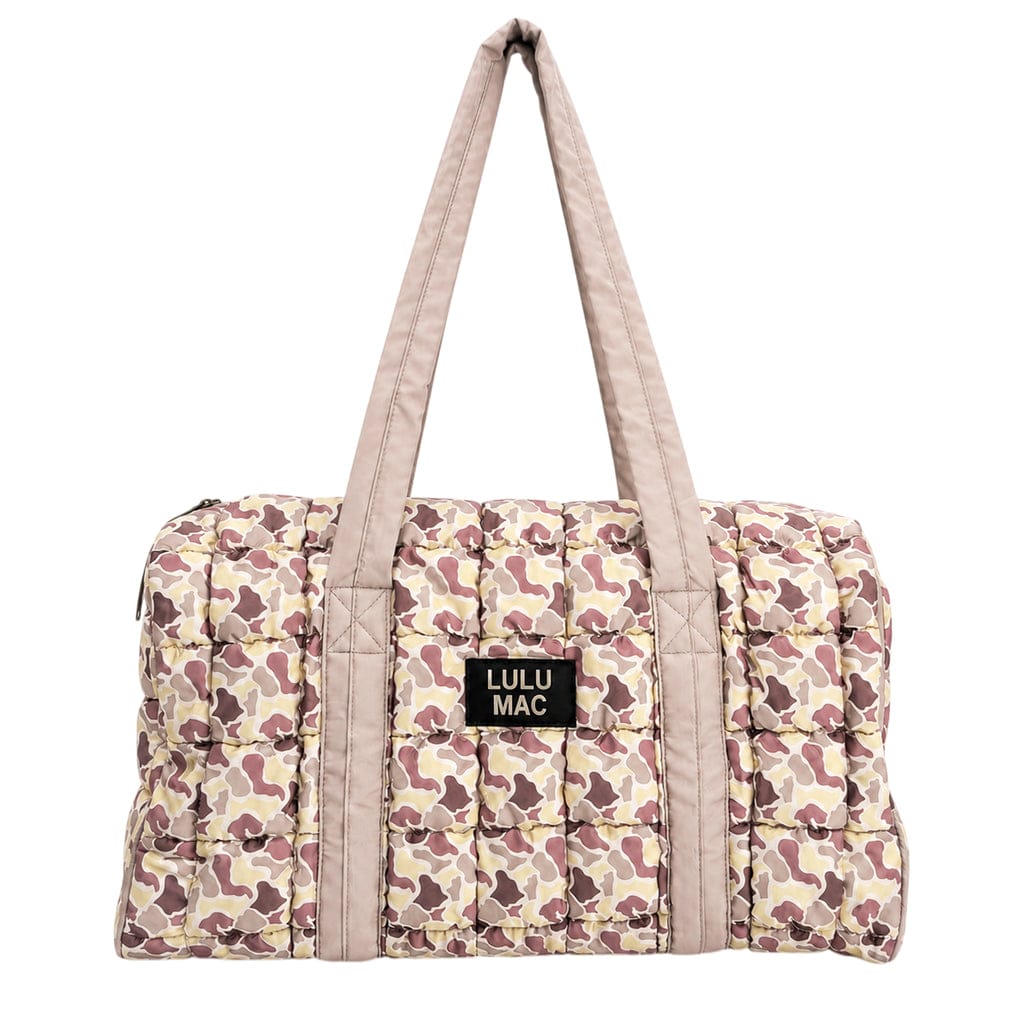 Lulu Mac Light Camo Metallic Puffer Duffle Bag