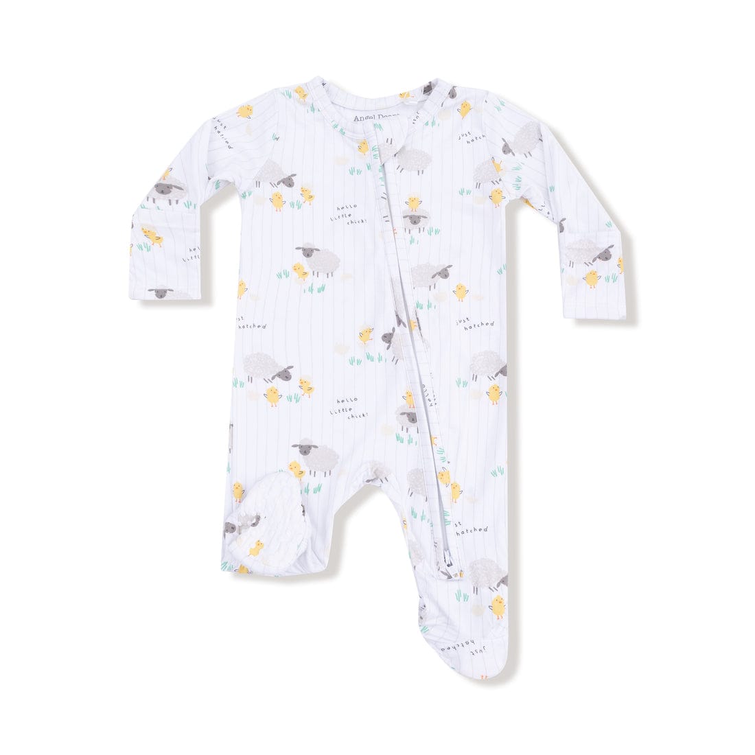 just hatched unisex footie pajamas