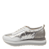 Naked Feet Naked Feet Kinetic Platform Sneakers in Silver - Little Miss Muffin Children & Home