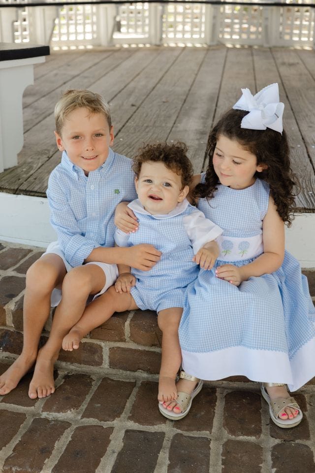 Bailey Boys Blue Belle Dress - Little Miss Muffin Children & Home