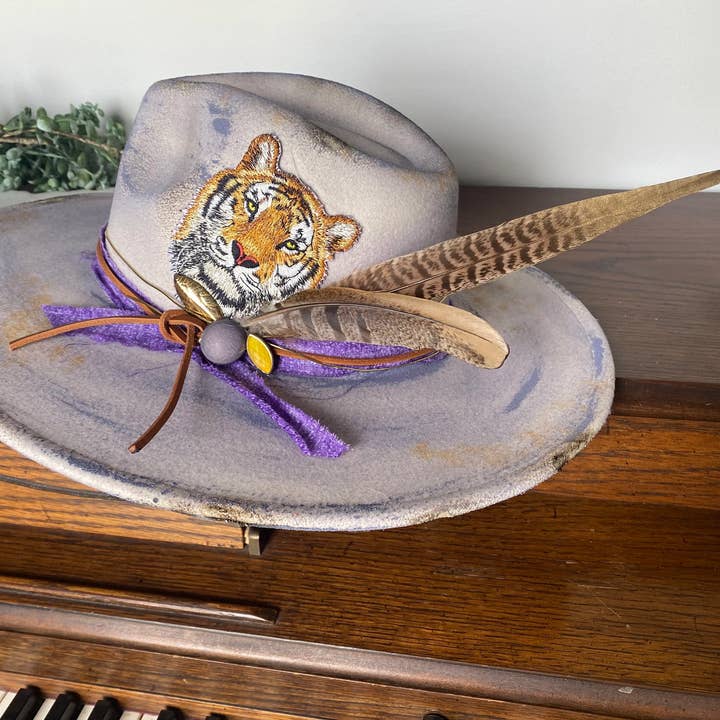 womens lsu handmade hat