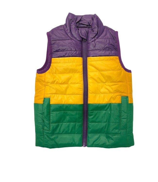 Mardi Gras Quilted Vest for Kids