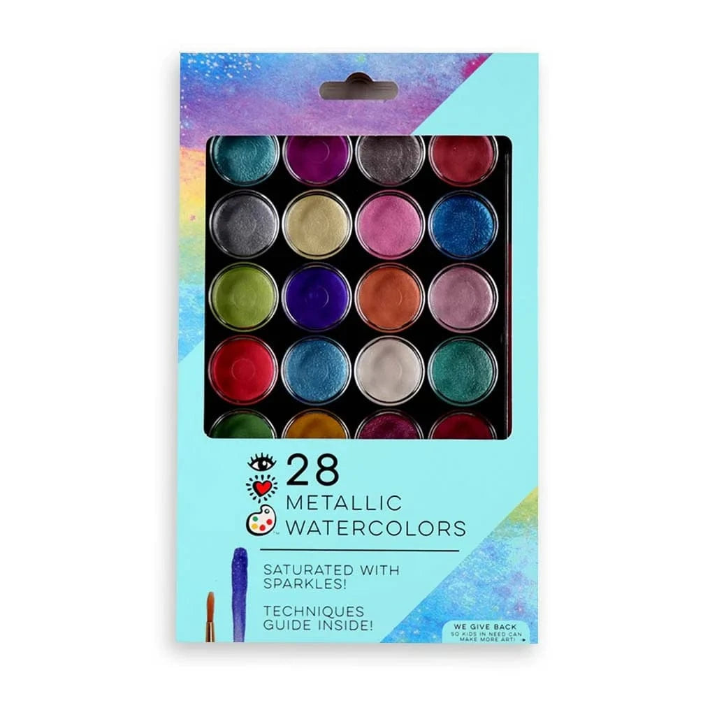 metallic water color paints