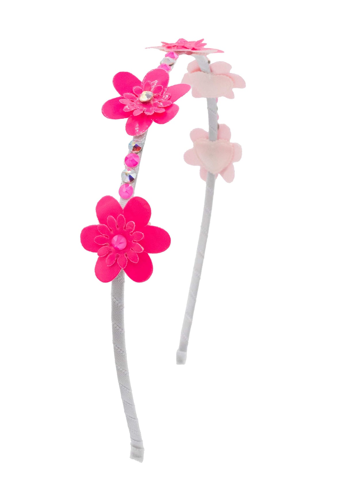 Multi Flower Leather Halo Headband