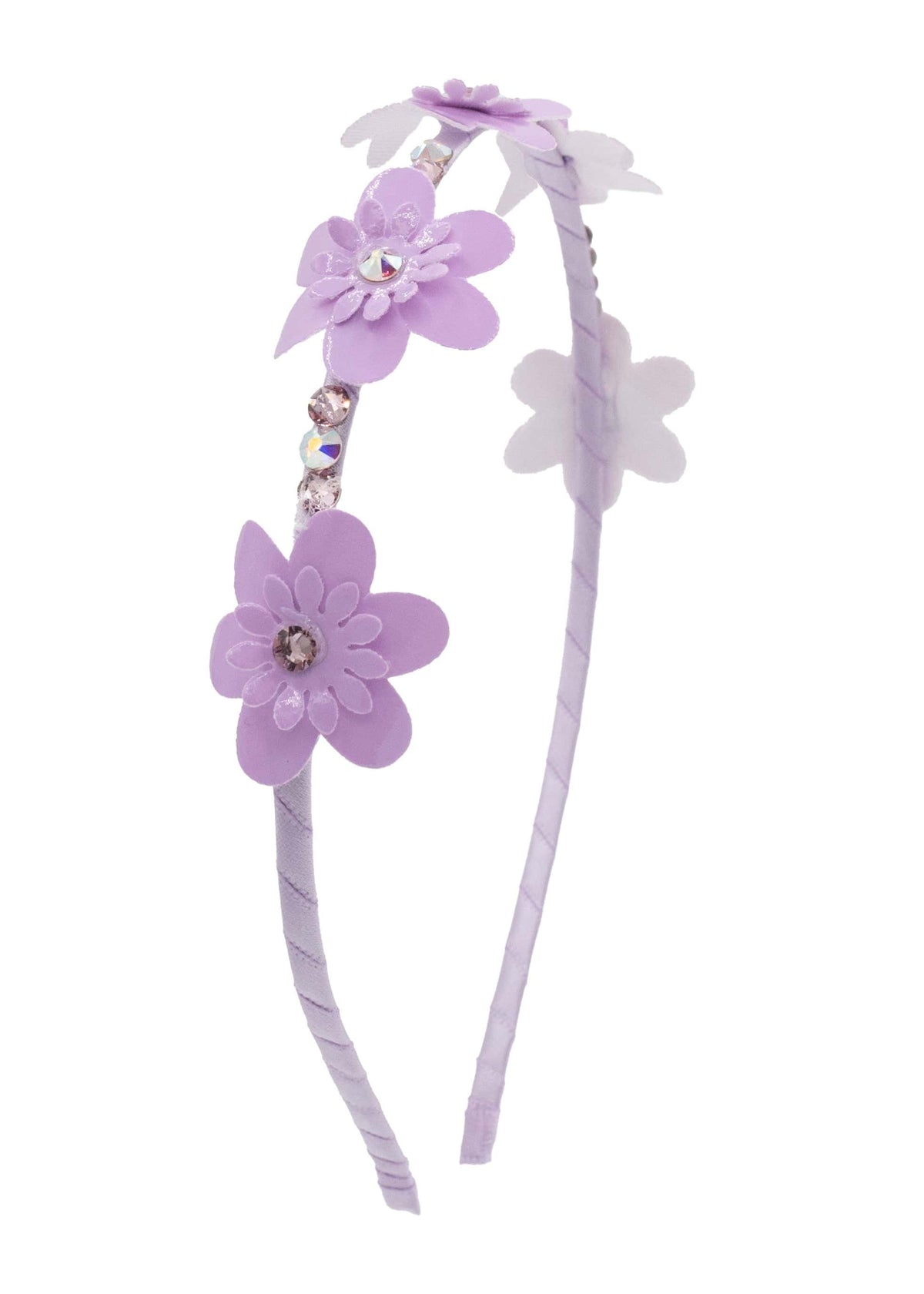 Multi Flower Leather Halo Headband