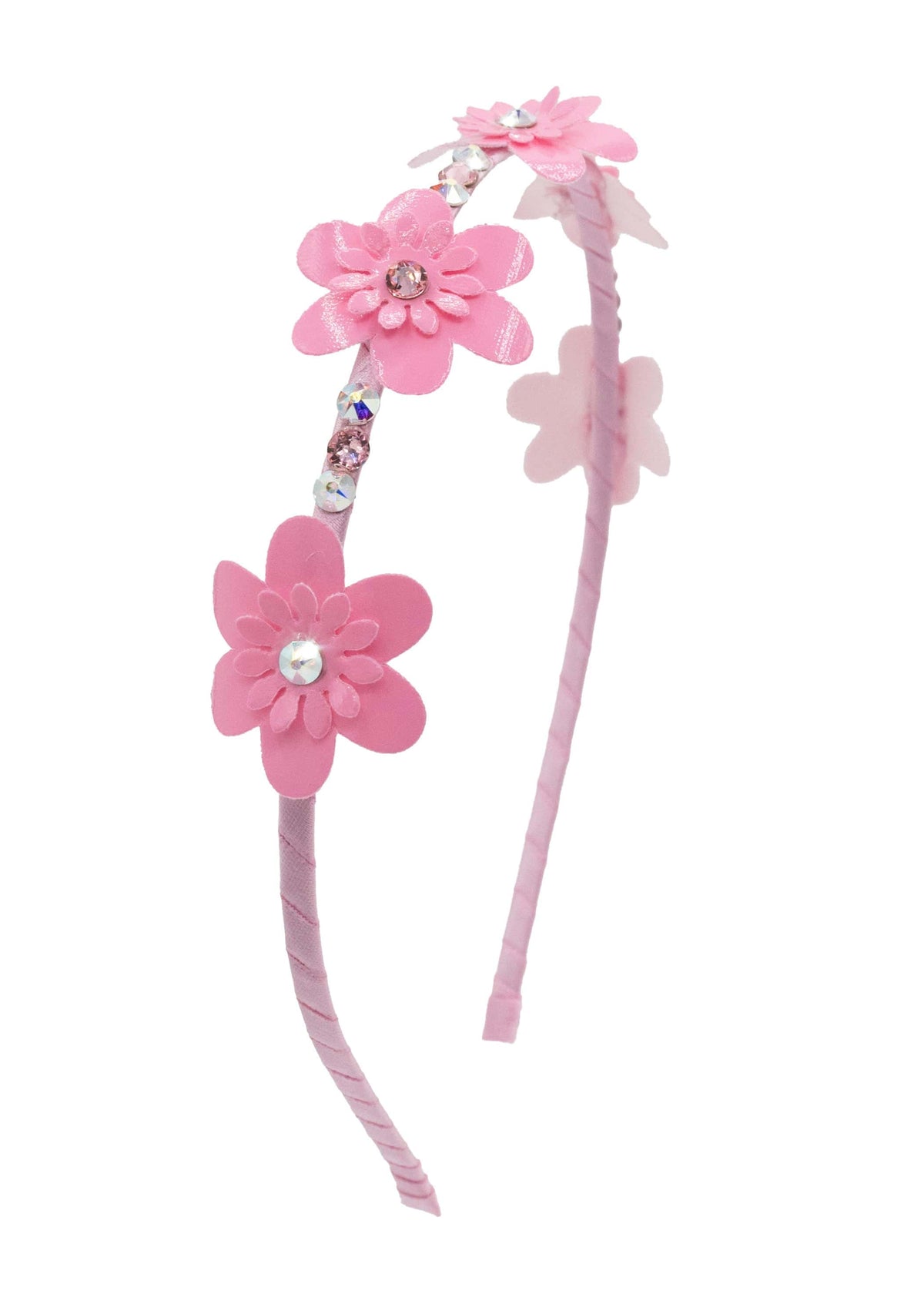 Multi Flower Leather Halo Headband