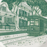Youngberg & Co Inc Youngberg & Co New Orleans Streetcar Green Plate - Little Miss Muffin Children & Home