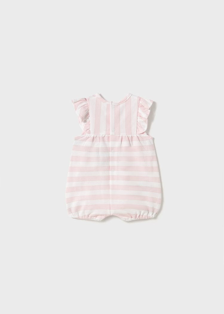 Mayoral Usa Inc Mayoral Newborn Rompers in Baby Pink, Available in 2 Styles - Little Miss Muffin Children & Home